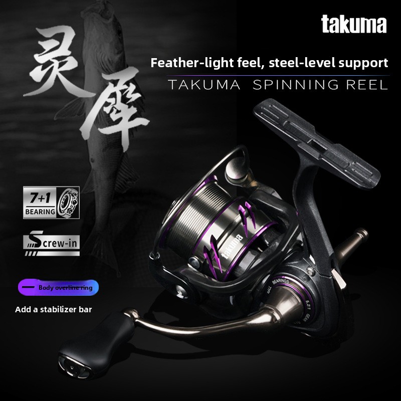 Ice Fishing Line - Lekka, dalekodystansowa kołowrotka spinningowa TakumaLingxi z