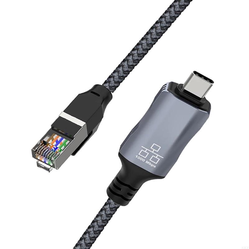 Braided Line - Szybki kabel sieciowy USB C do
