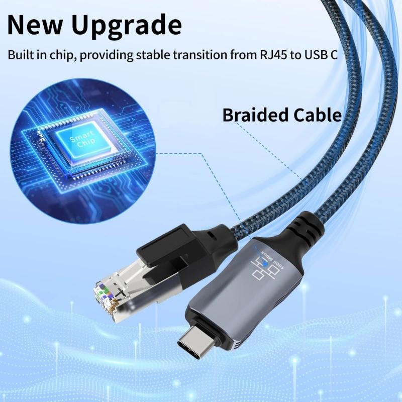 Szybki kabel sieciowy USB C do – Braided Line recenzja i cena