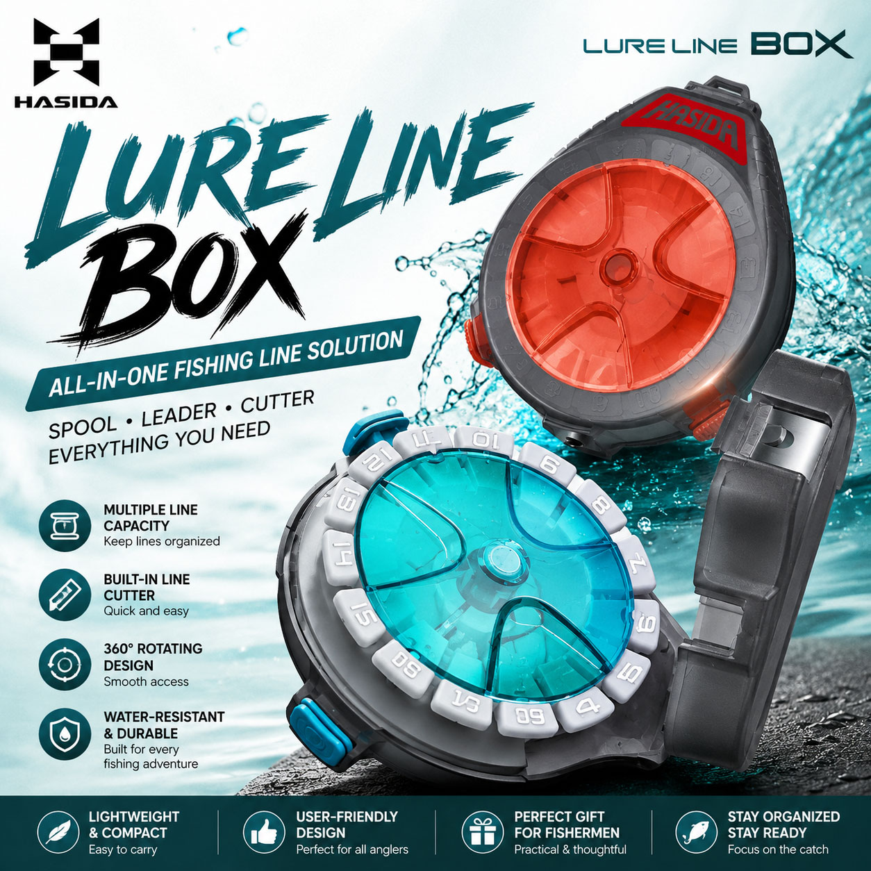 Pudełko na przynęty HASIDA Sub – Fishing Line Dispenser recenzja i cena
